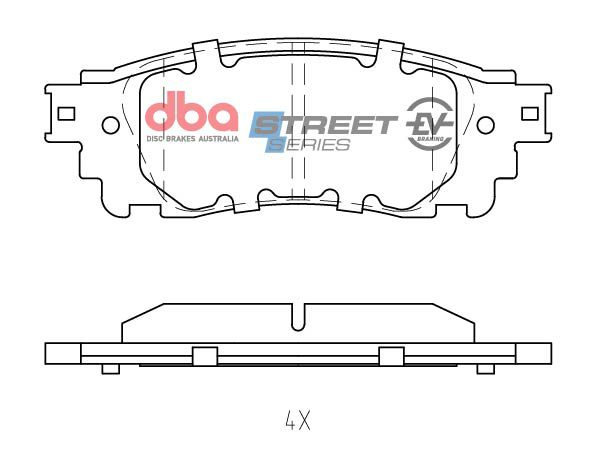 Rear Street Series EV Brake Pads