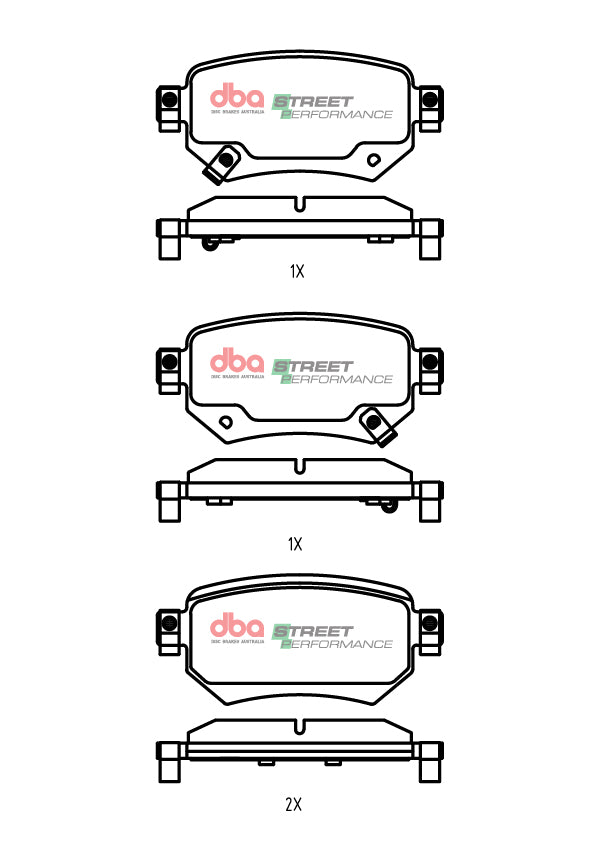 Rear Street Performance Brake Pads