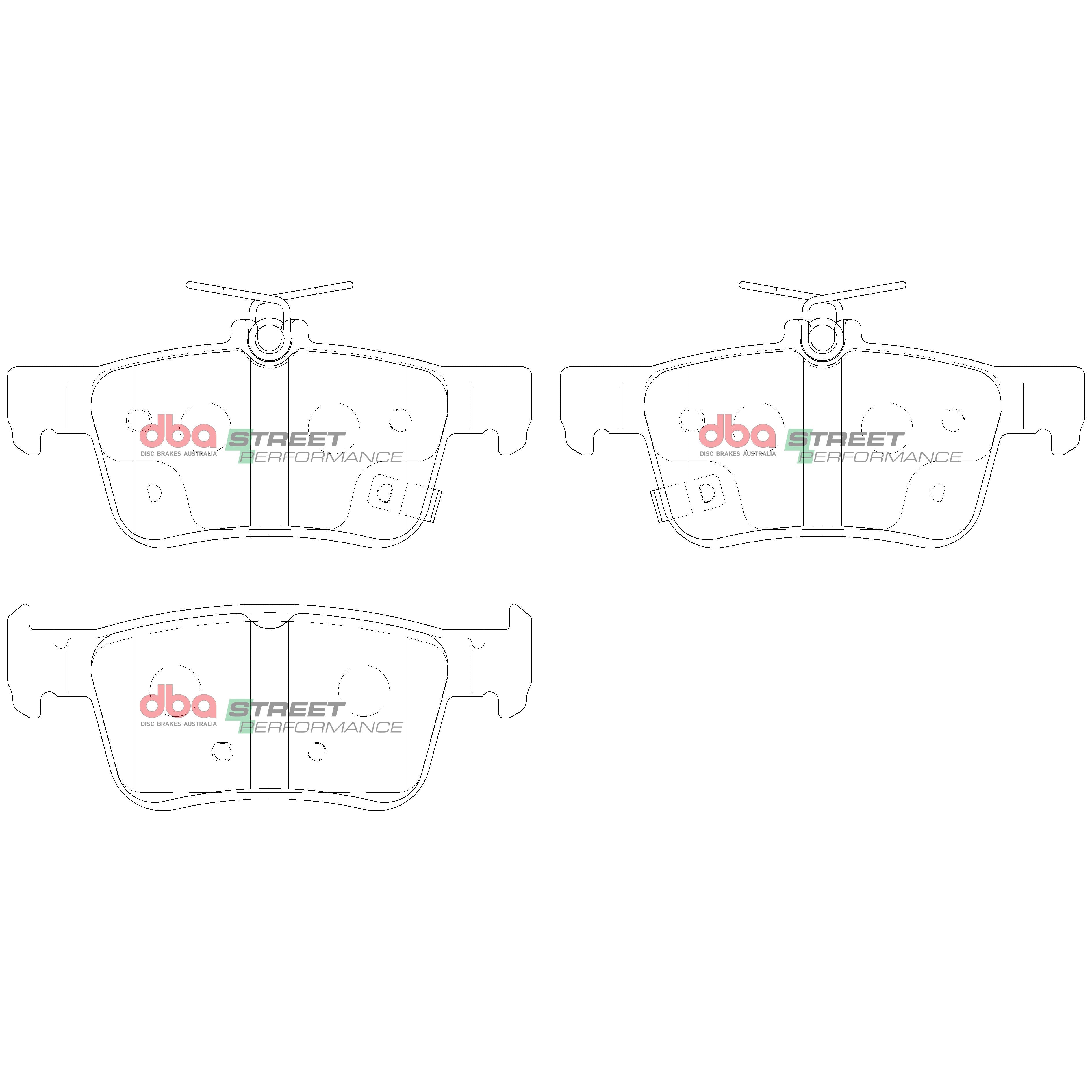 Rear Street Performance Brake Pads