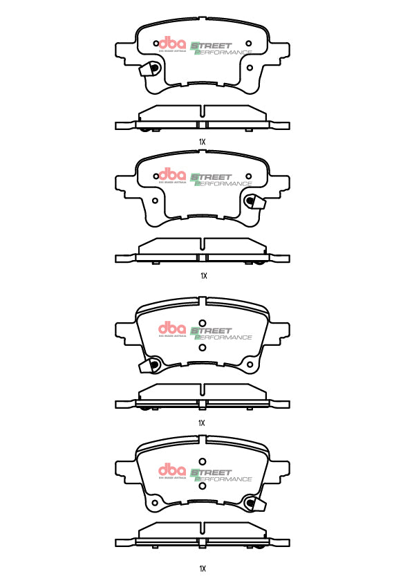 Rear Street Performance Brake Pads