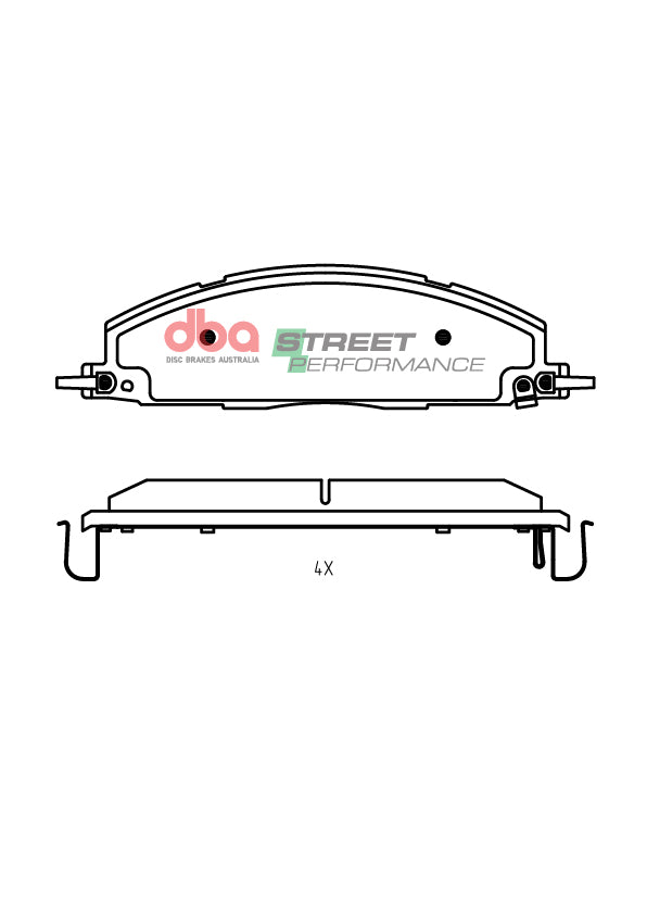 Rear Street Performance Brake Pads