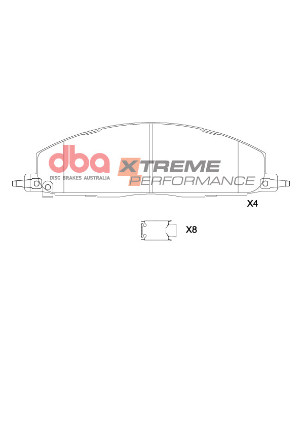 Rear Xtreme Performance Brake Pads