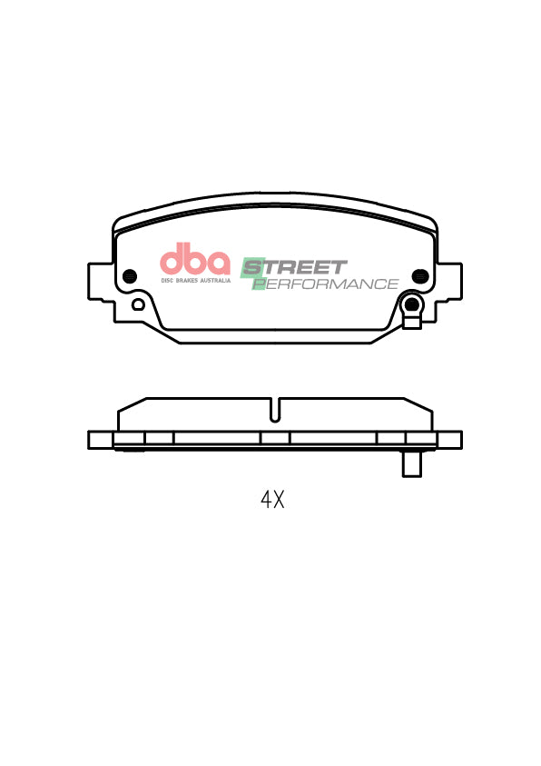 Rear Street Performance Brake Pads
