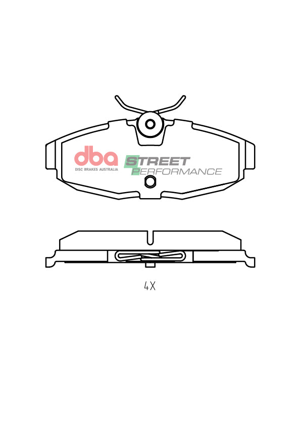 Rear Street Performance Brake Pads