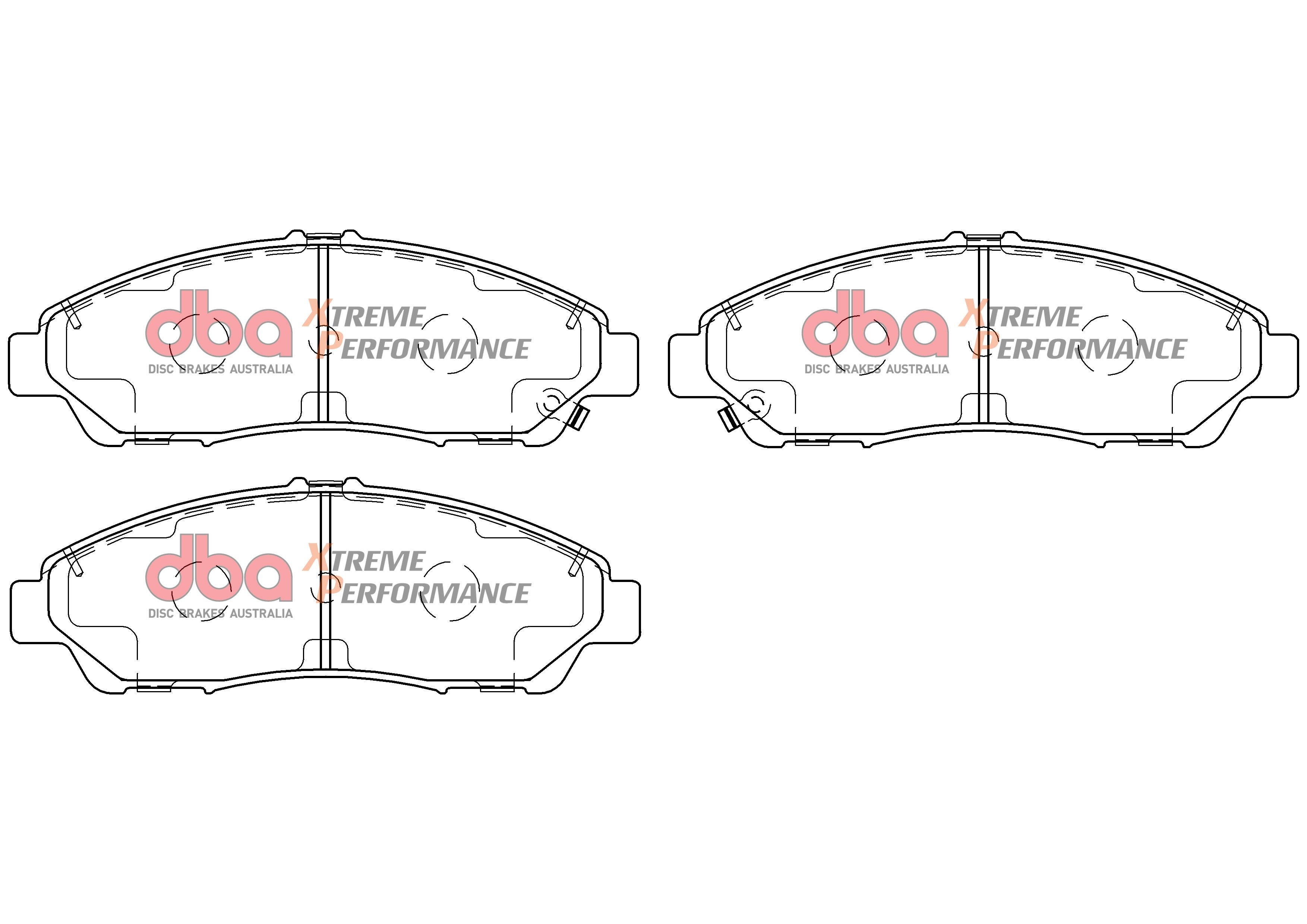 Front Xtreme Performance Brake Pads